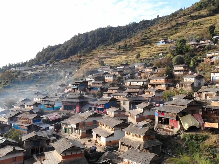 village scene during dhaulagiri trip