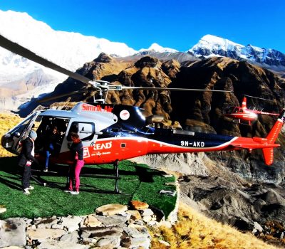 annapurna base camp helicopter tour nepal