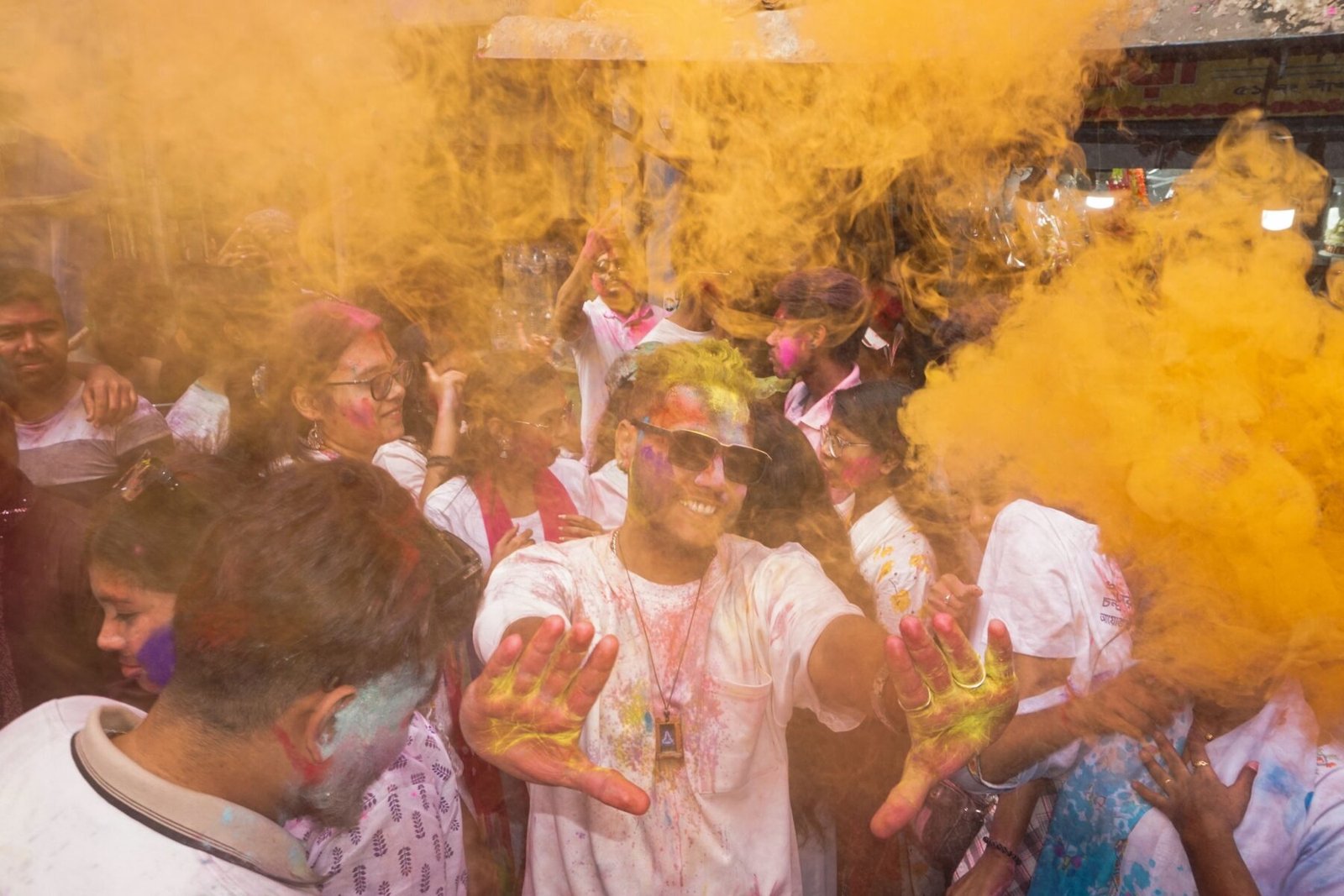 Holi festival in Nepal – colorful Nepalese cultural celebration