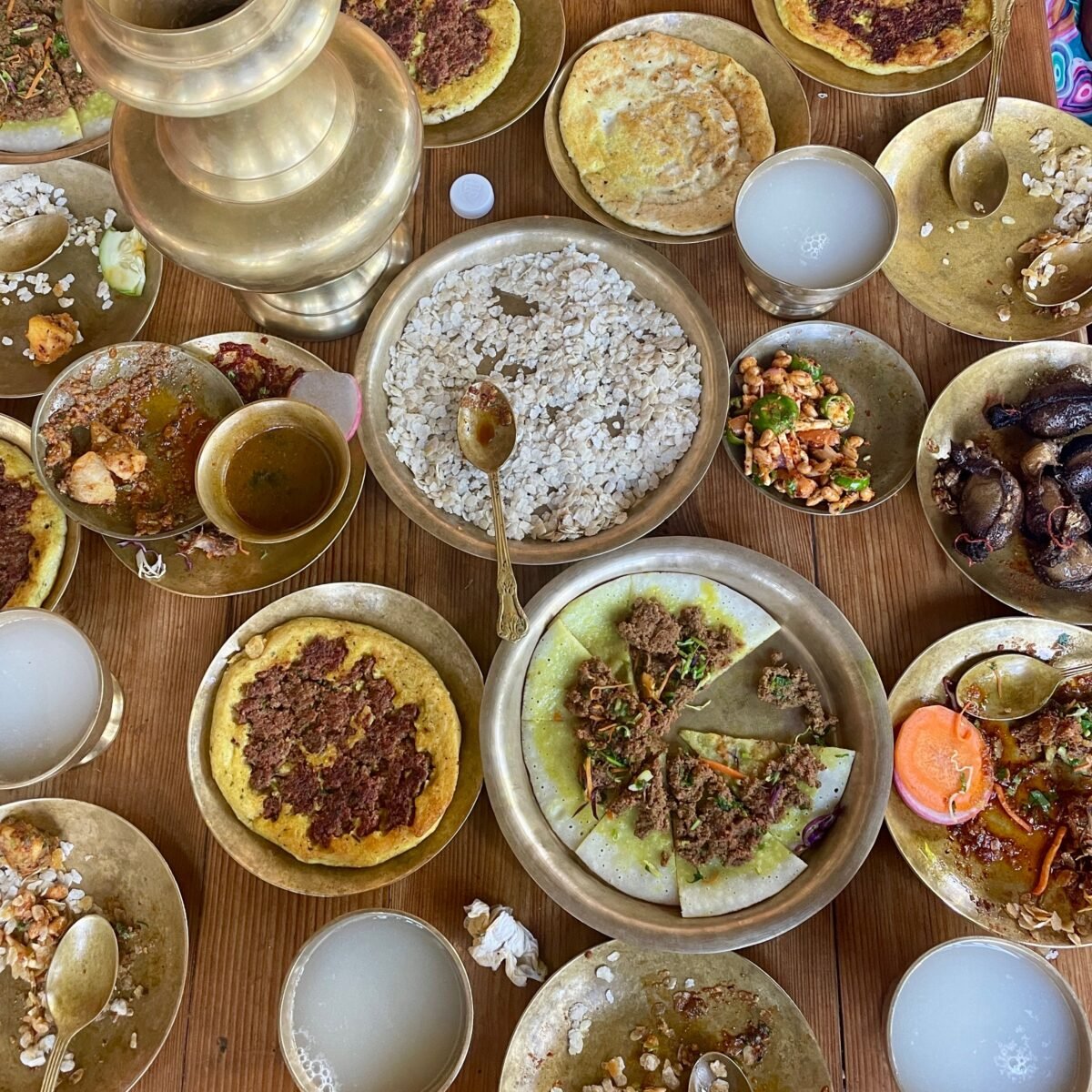 Traditional Newari cuisine in Kathmandu Valley